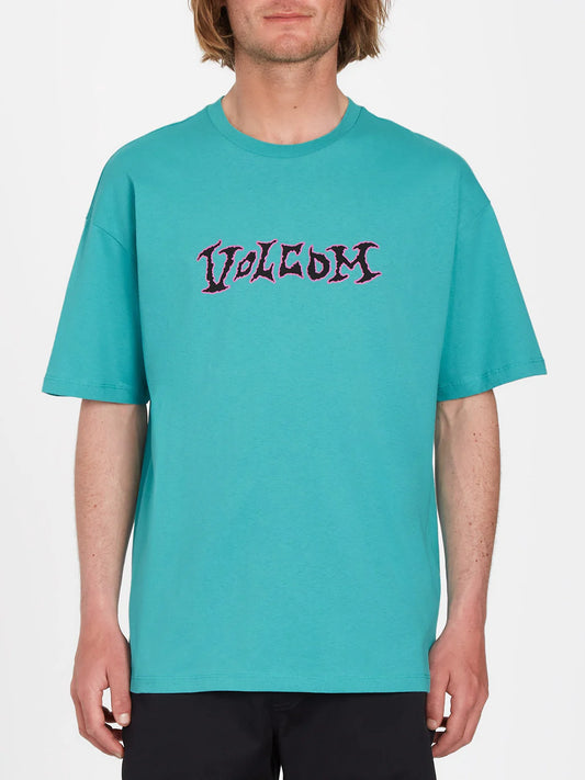 T-Shirt Volcom Crossworld - Temple Teal