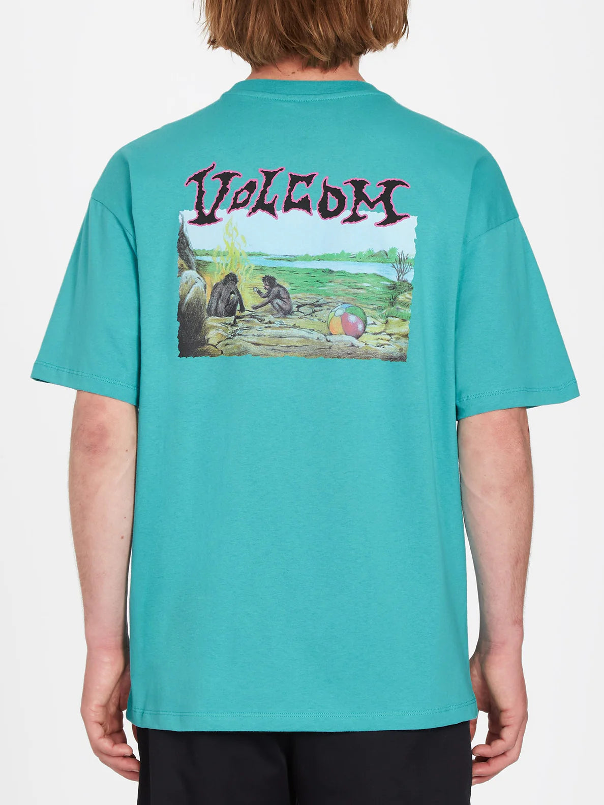 T-Shirt Volcom Crossworld - Temple Teal