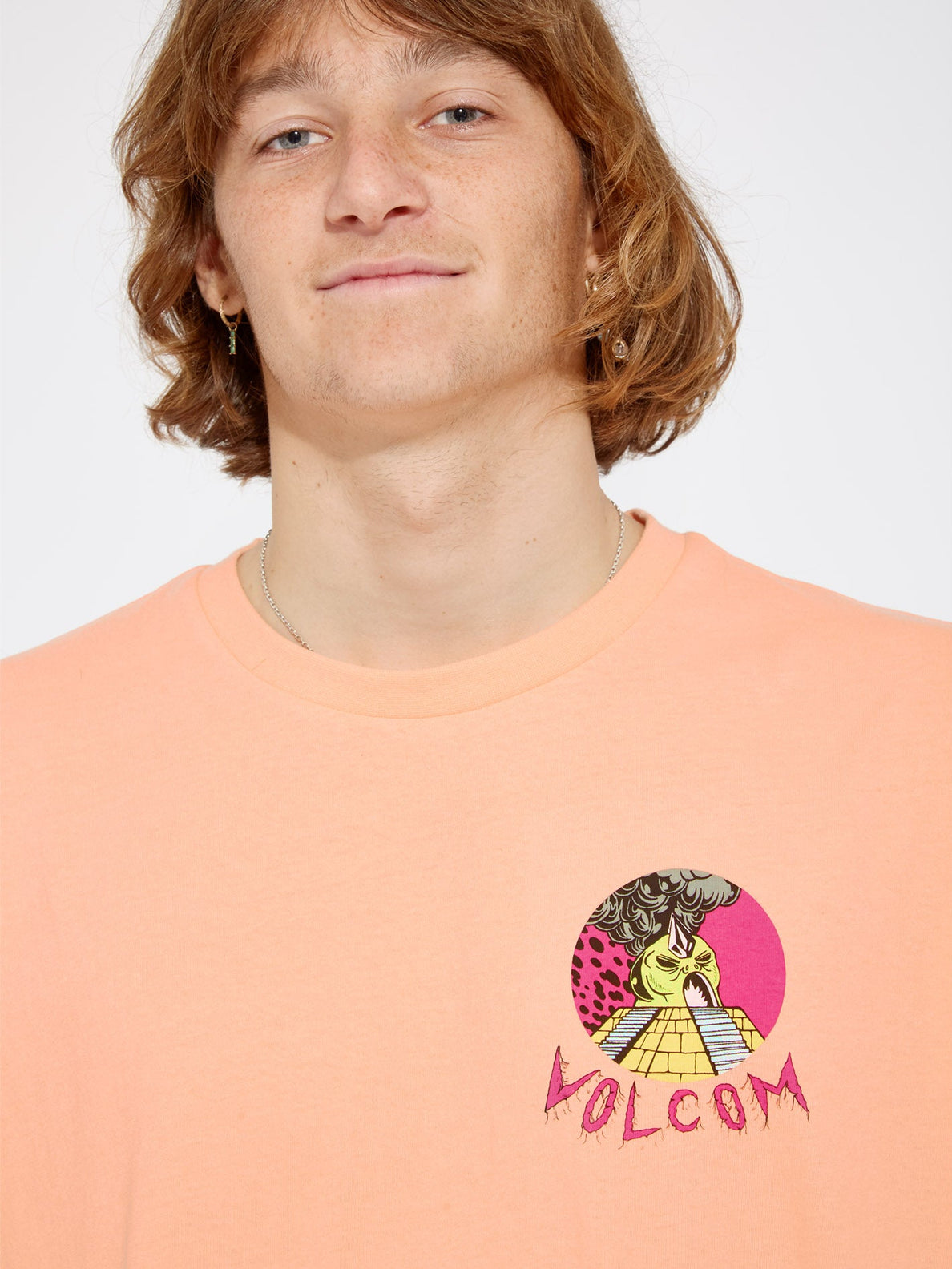 Camiseta Volcom Sanair ss - Peach Bud | surfdevils.com