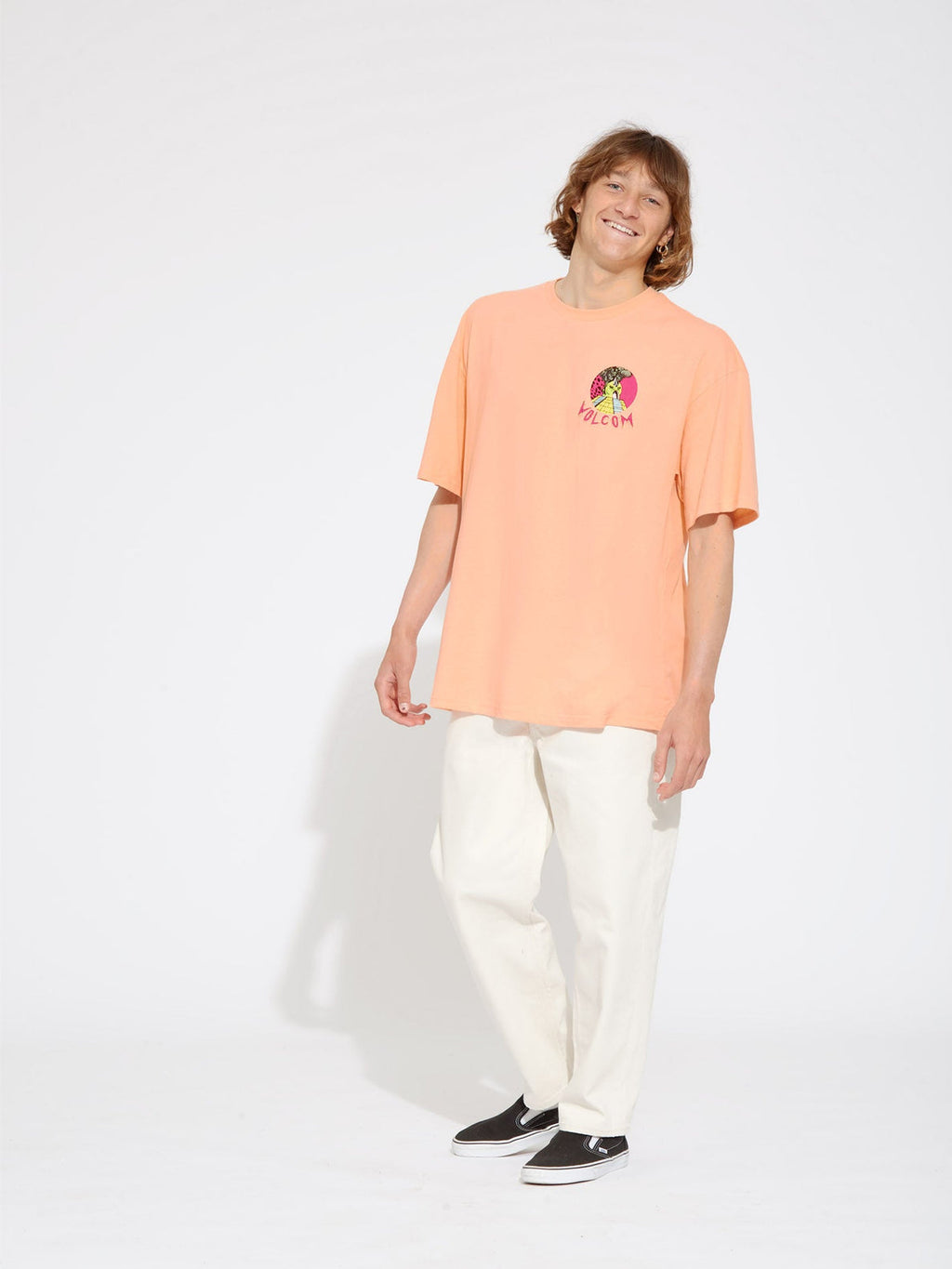 T-shirt Volcom Sanair ss - Peach Bud