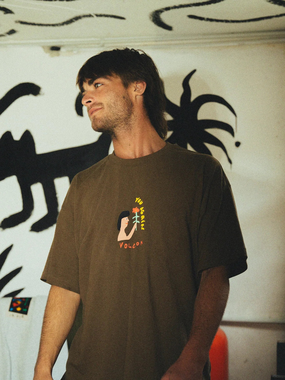Volcom Fa Arthur Longo 1 T-shirt - Dark Earth | Best selling products | Collection_Zalando | Limited Offer T-Shirts | Men's short sleeve t-shirts | Men's T-shirts | REC x Camisetas | Volcom Shop | surfdevils.com