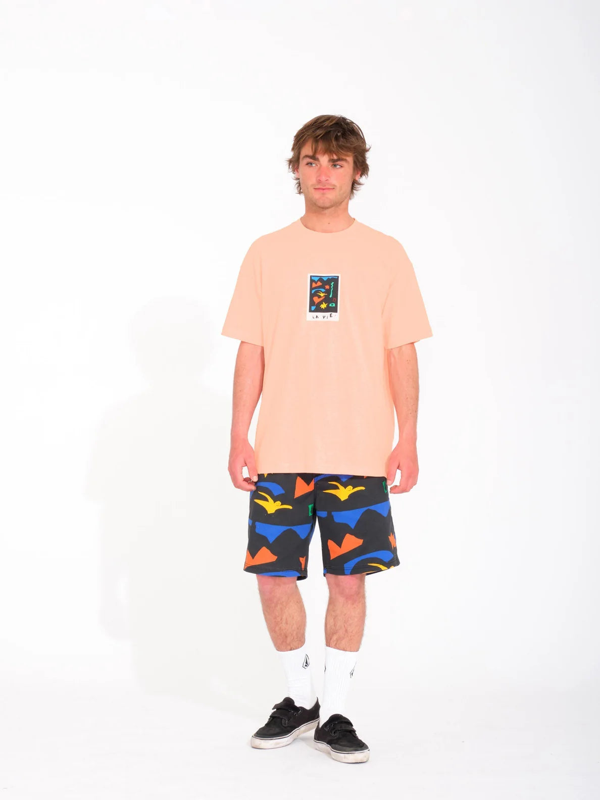 Volcom Arthur Longo 3 T-shirt - Salmon | Best selling products | Collection_Zalando | Men's short sleeve t-shirts | Men's T-shirts | Volcom Shop | surfdevils.com