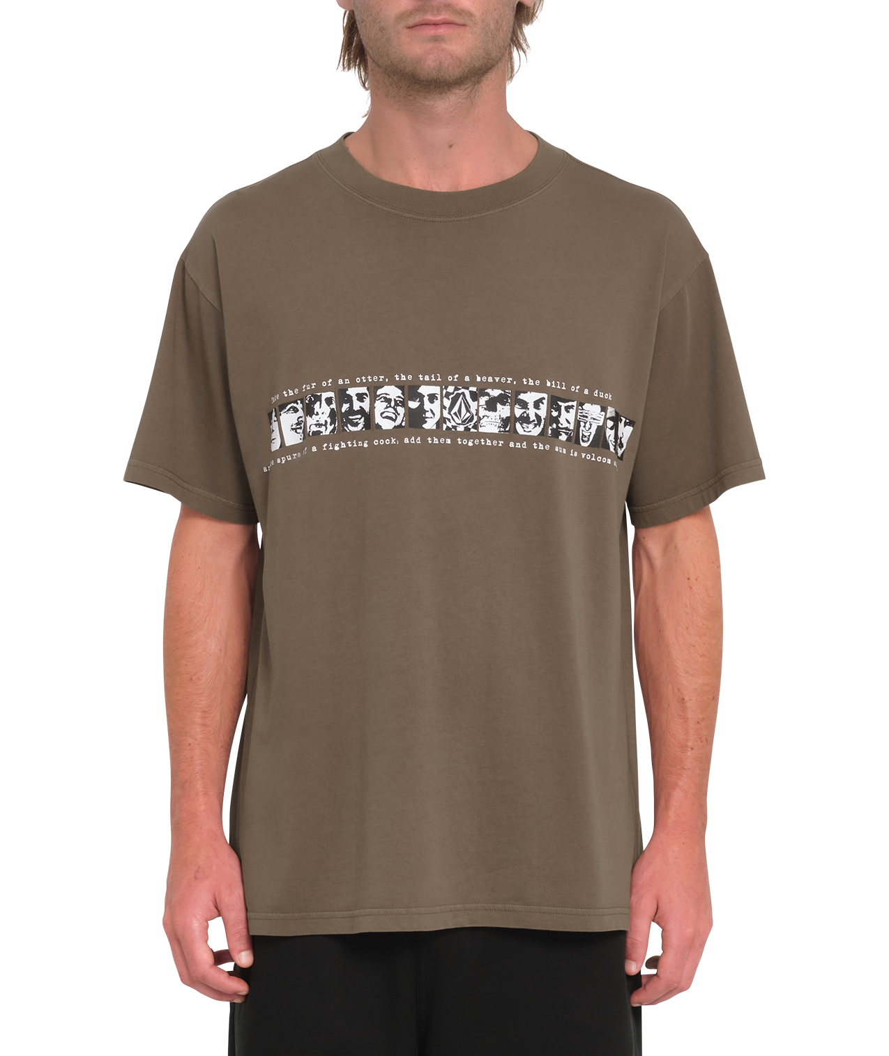 Volcom Skate Vitals Remy 2 Short Sleeve T-Shirt - Dark Earth