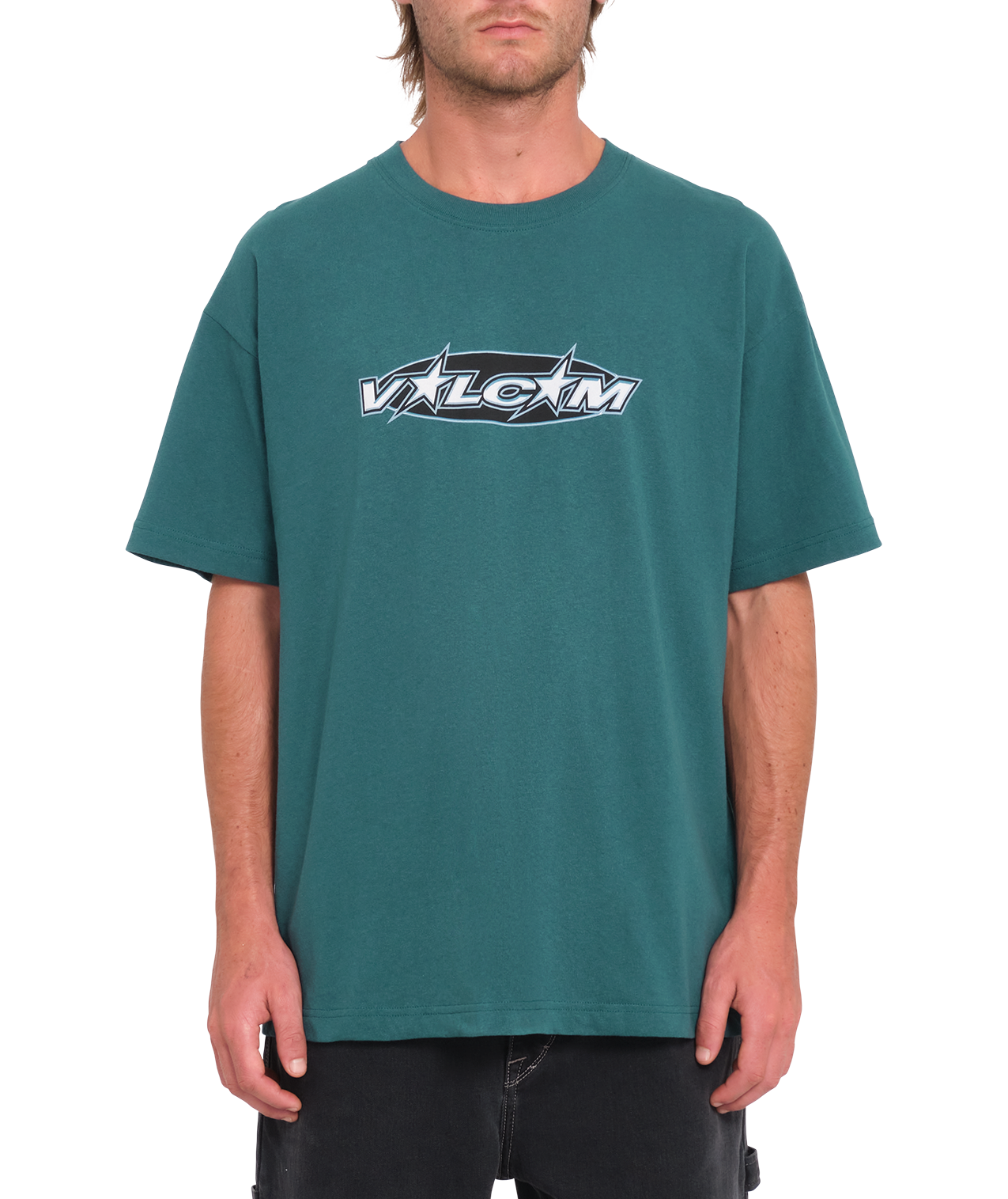 Kurzarm-T-Shirt Volcom Ovstone - Evergreen