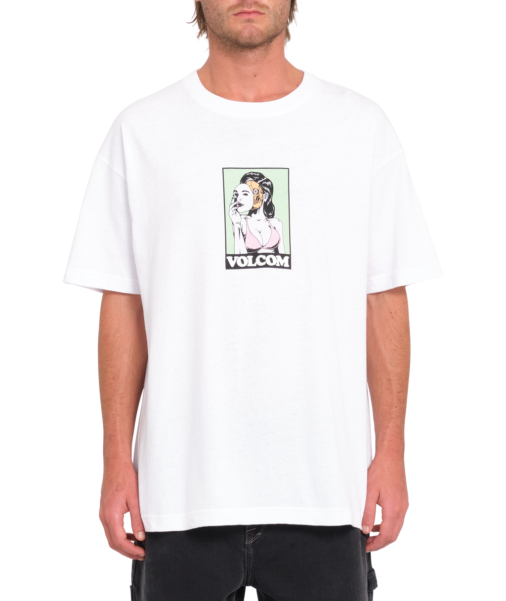 Maglietta a manica corta Volcom Underfaced - Bianco