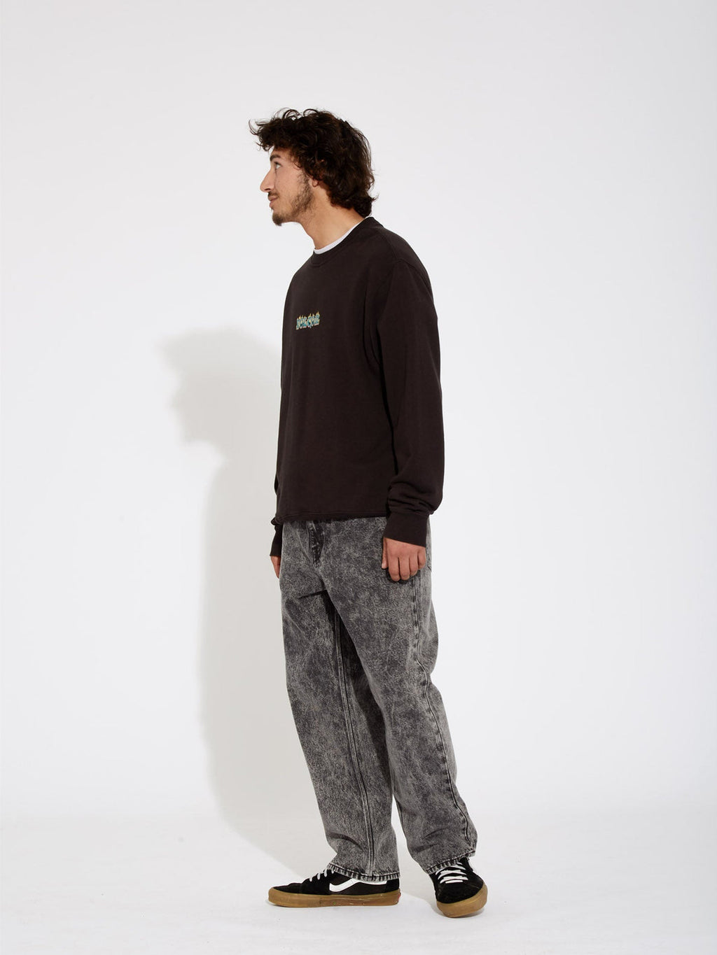 Volcom Alstone Crew Sweatshirt – Schwarz