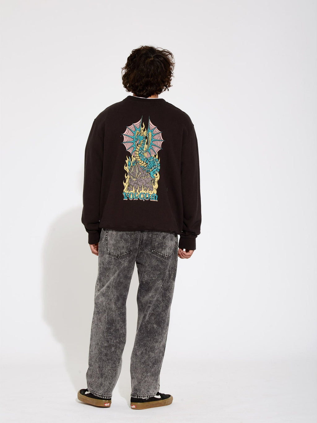 Volcom Alstone Crew Sweatshirt – Schwarz