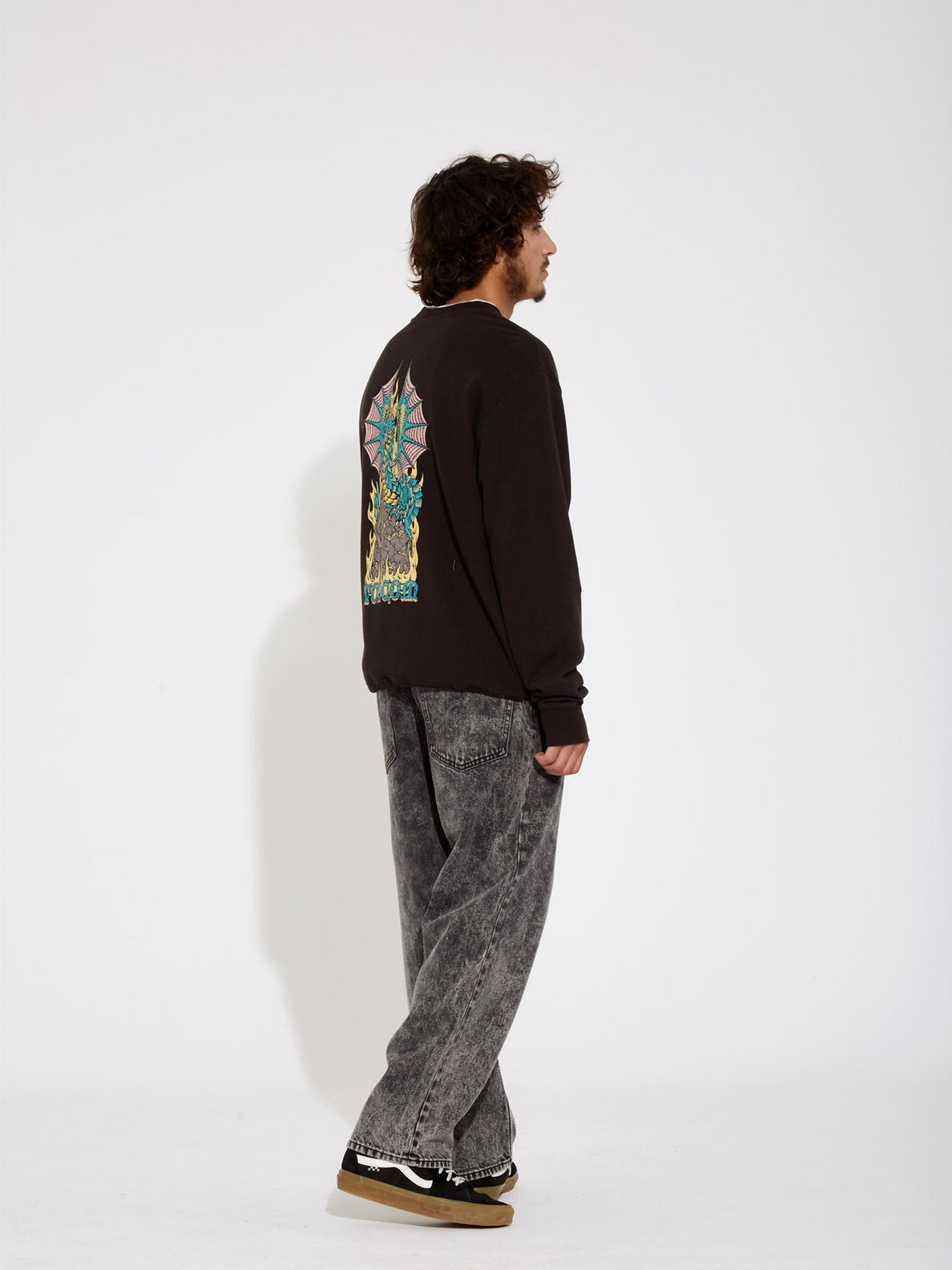 Volcom Alstone Crew Sweatshirt - Black