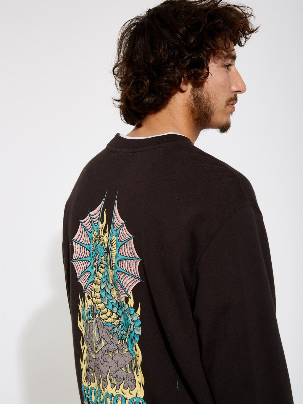 Volcom Alstone Crew Sweatshirt – Schwarz