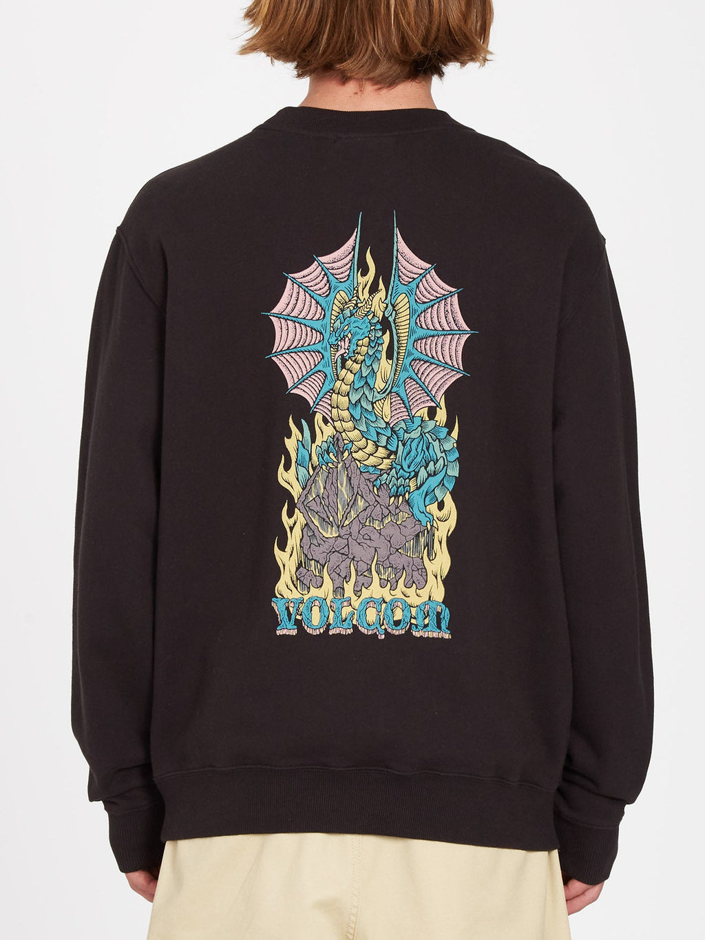 Volcom Alstone Crew Sweatshirt – Schwarz