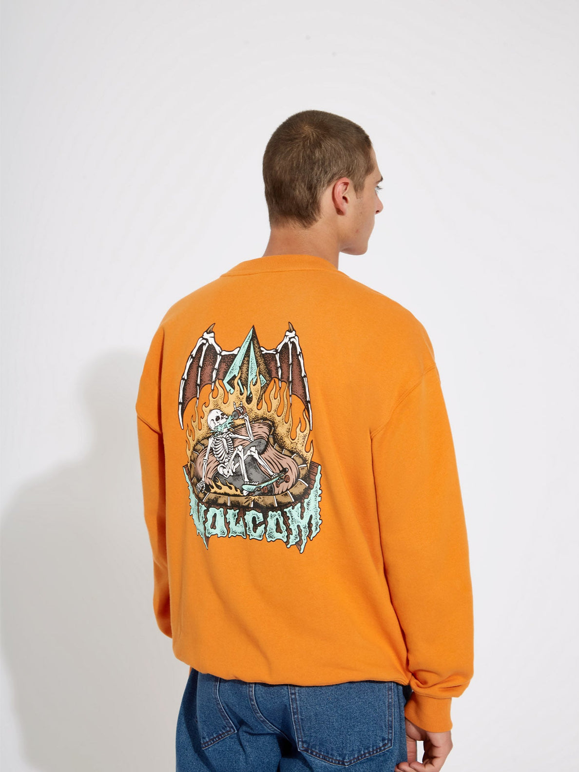 Volcom Nofing Crew Safran Sweatshirt | alle Sweatshirts | Meistverkaufte Produkte | Neue Produkte | Neueste Produkte | Pullover-Hoodies | Sammlung_Zalando | Volcom-Shop | surfdevils.com