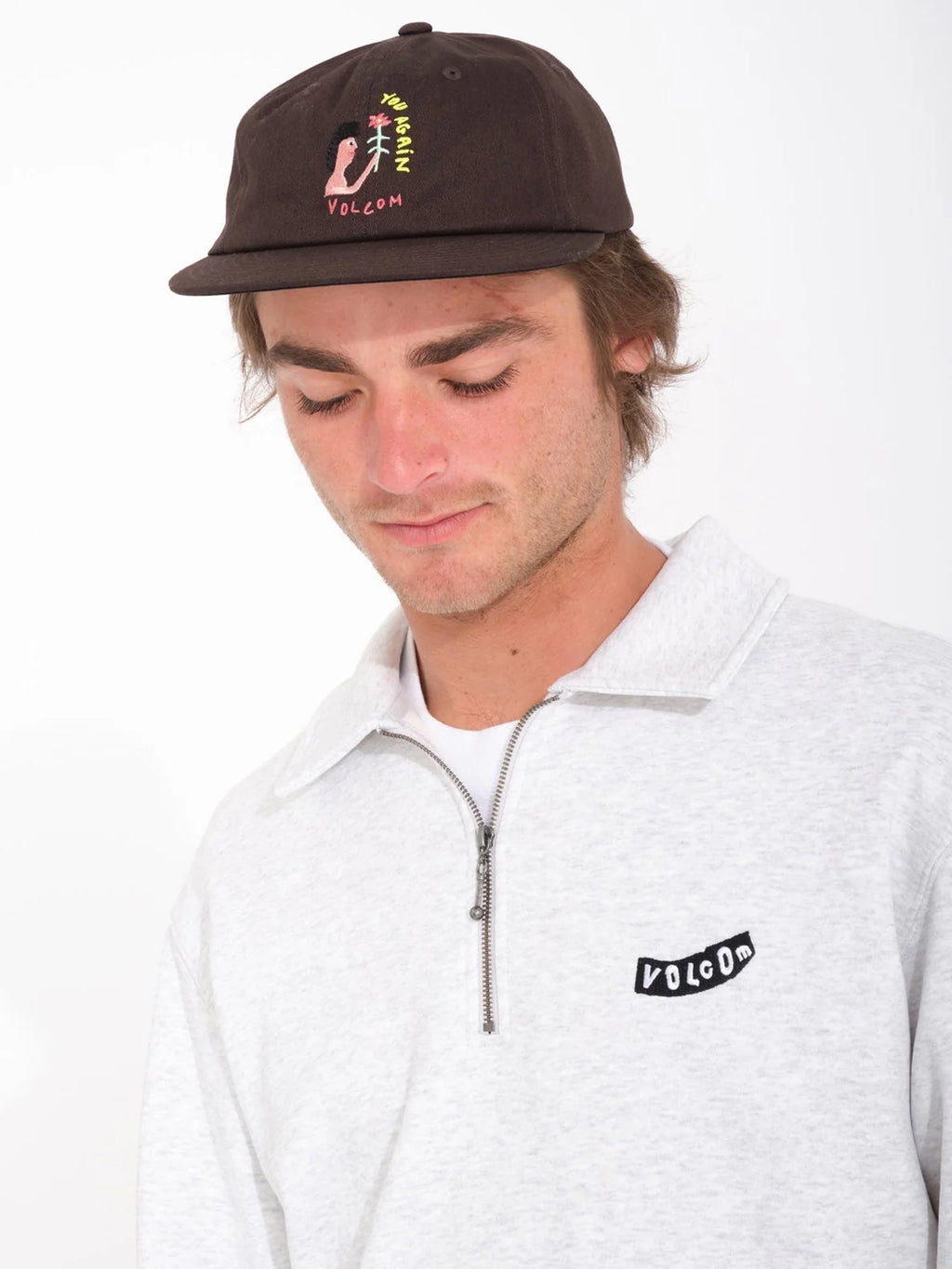 Sweat Volcom Nevermine Terry - Bone Heather
