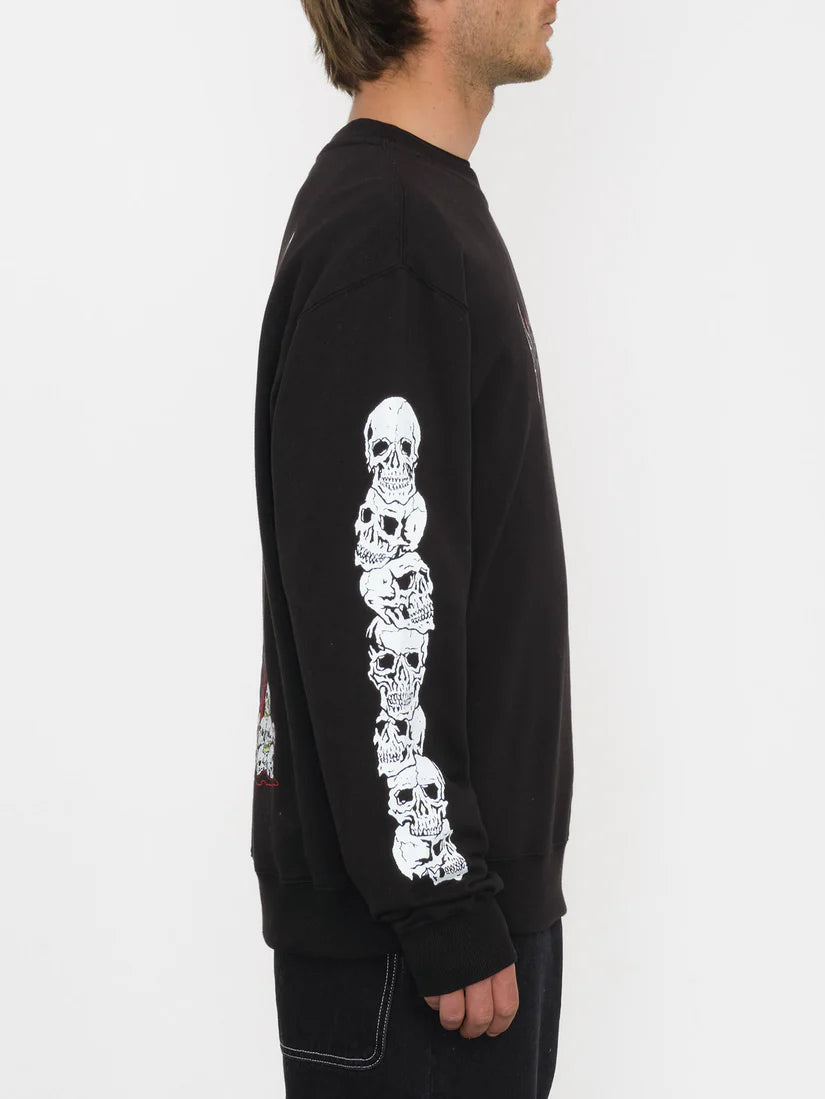 Volcom Stone Lord Crew Sweatshirt - Black