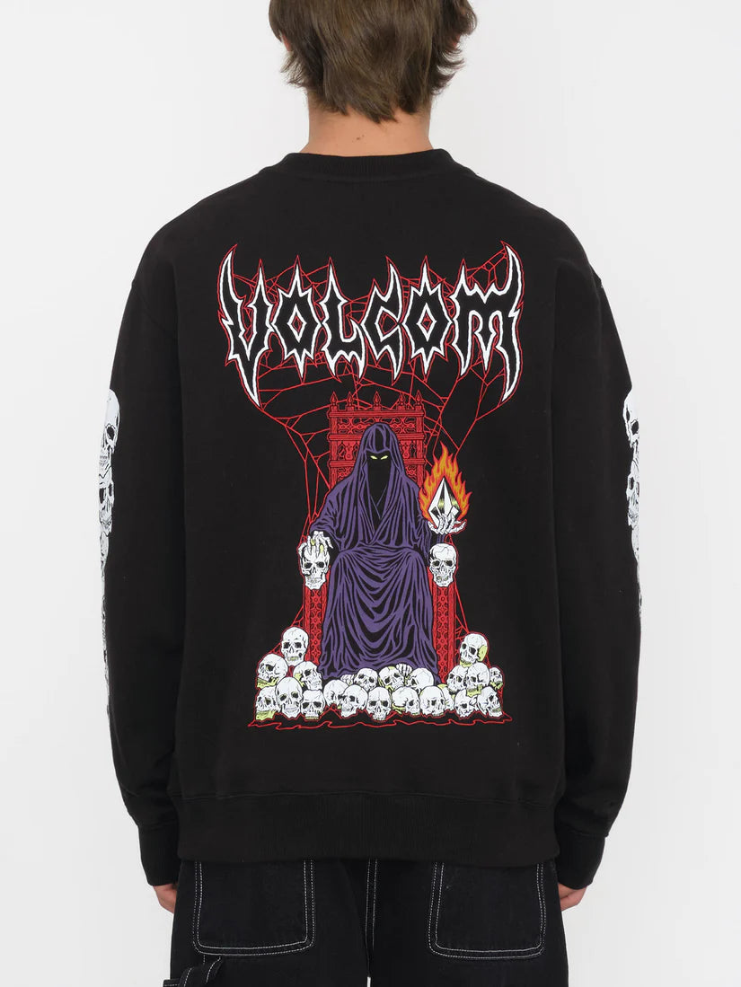 Volcom Stone Lord Crew Sweatshirt - Black | All sweatshirts | Collection_Zalando | Hoodies | Volcom Shop | surfdevils.com