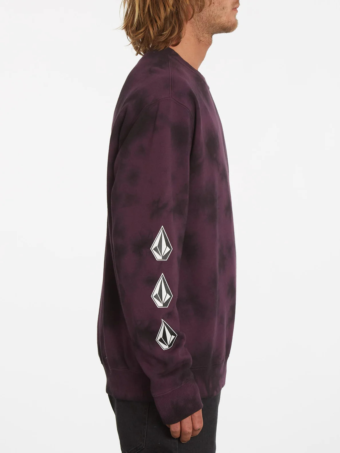 Volcom Iconic Stone Plus Crew Sweatshirt - Mulberry