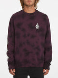Sudadera Volcom Iconic Stone Plus Crew - Mulberry