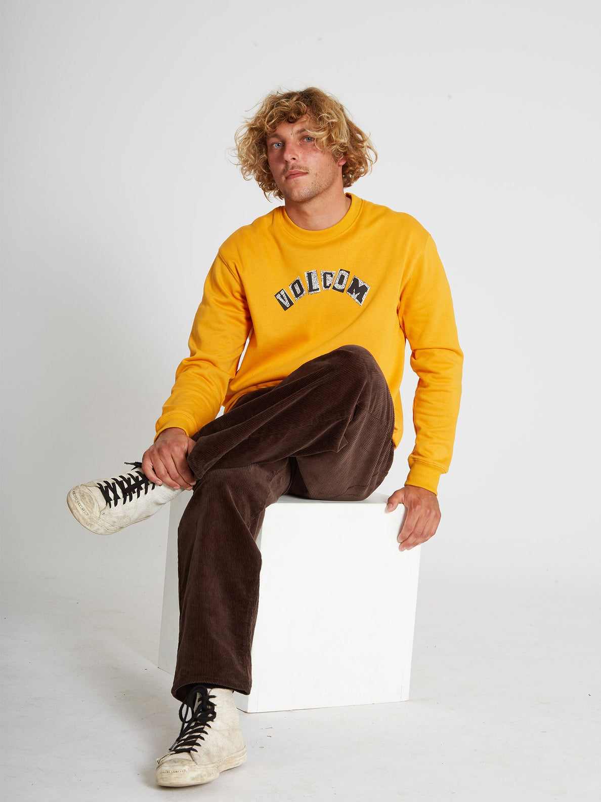 Felpa Volcom Hi School Crew Sunburst