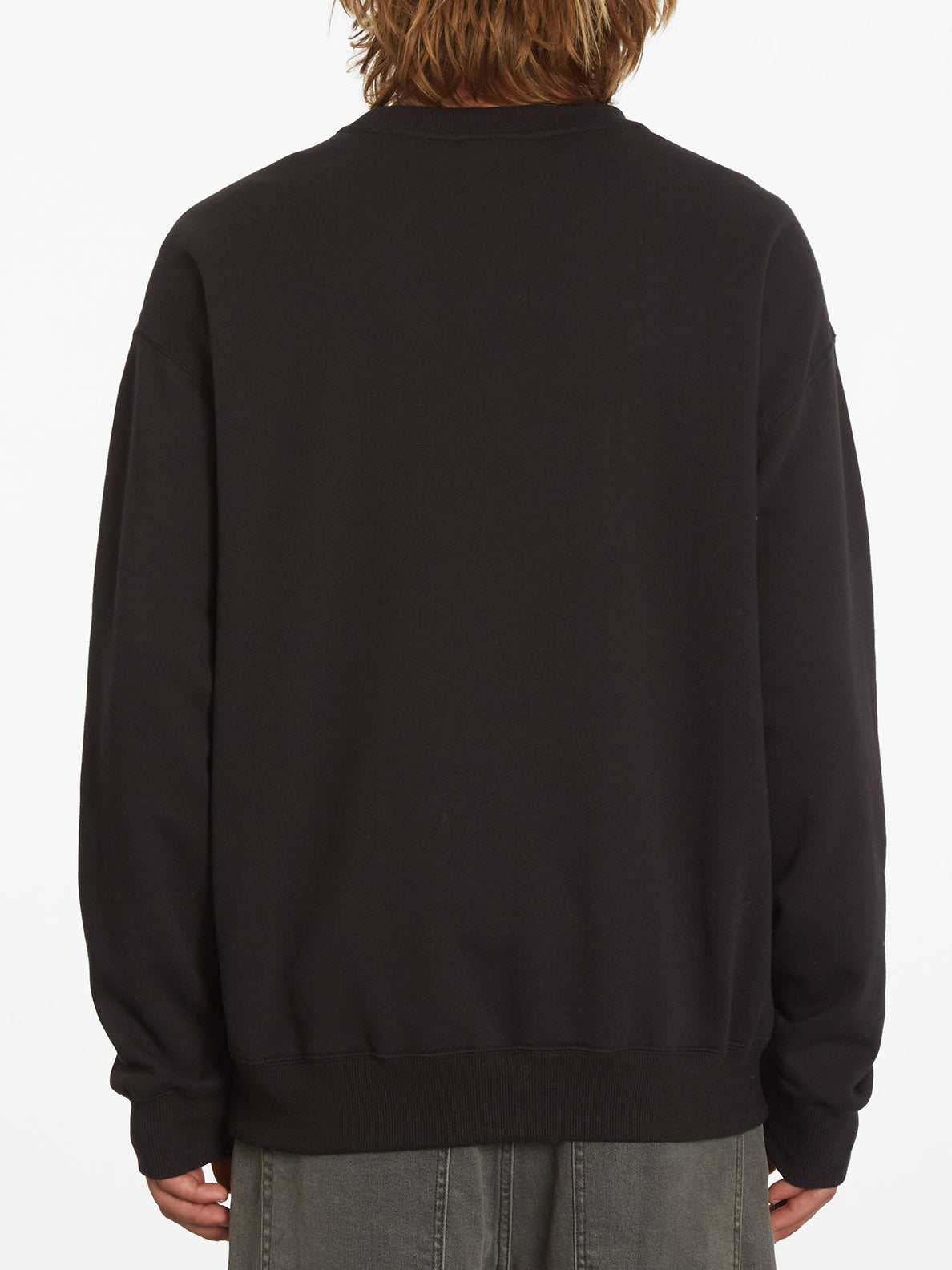 Volcom Single Stone Crew Sweatshirt - Black | surfdevils.com