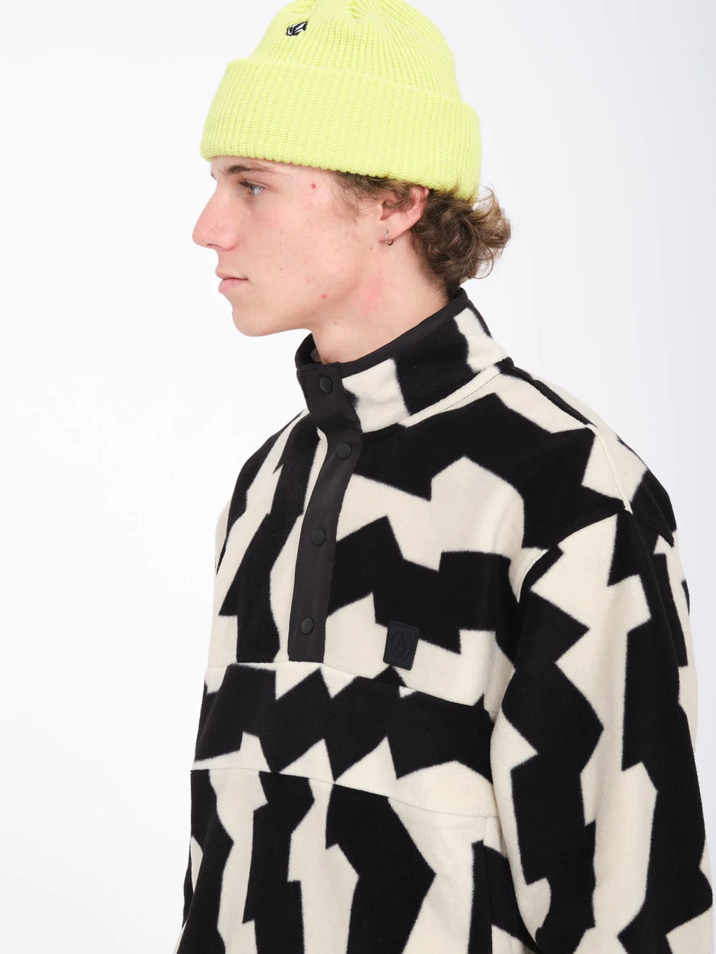 Forro Polar Volcom Error92 Mock Neck - Dirty White