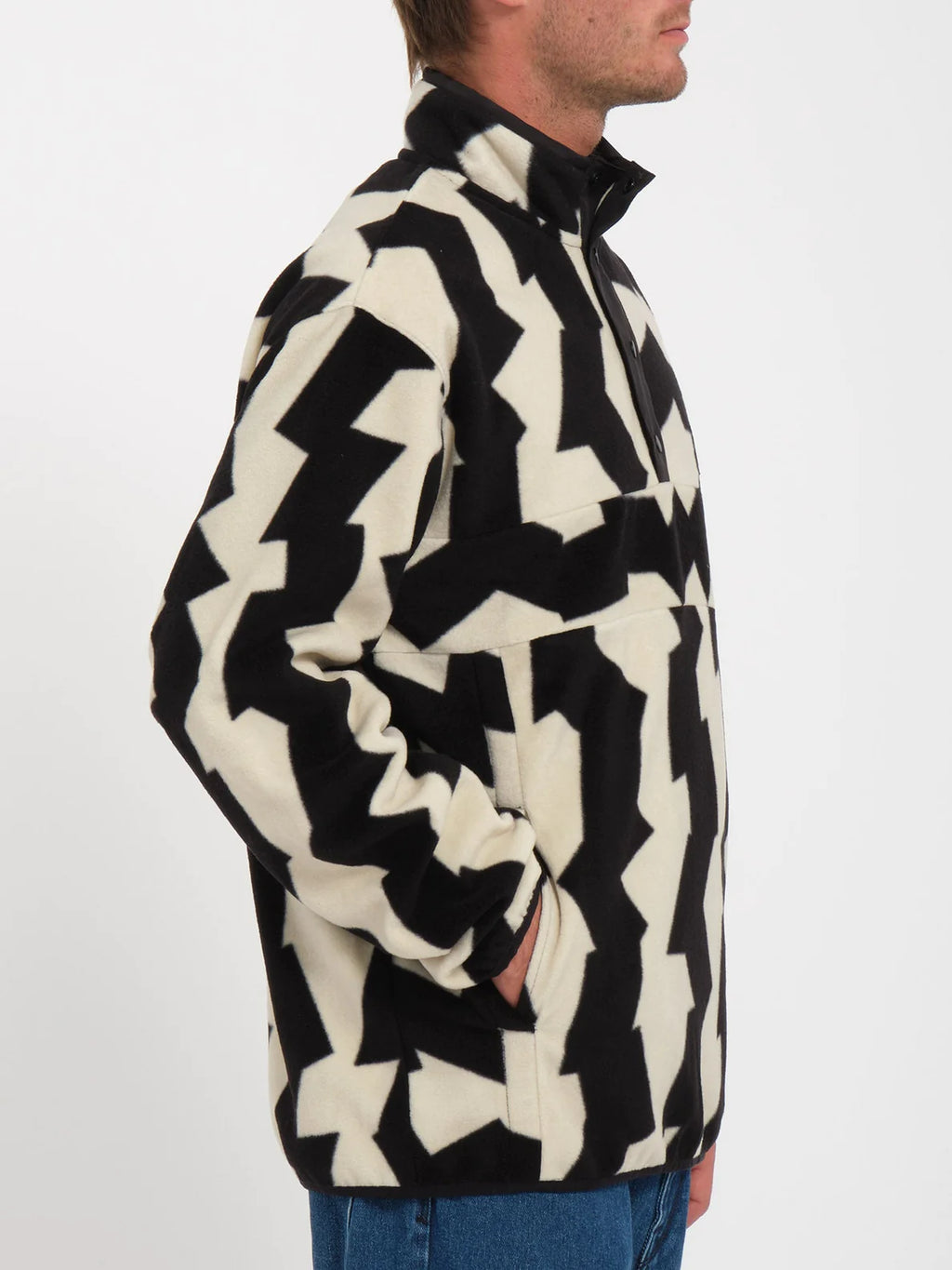 Forro Polar Volcom Error92 Mock Neck - Dirty White