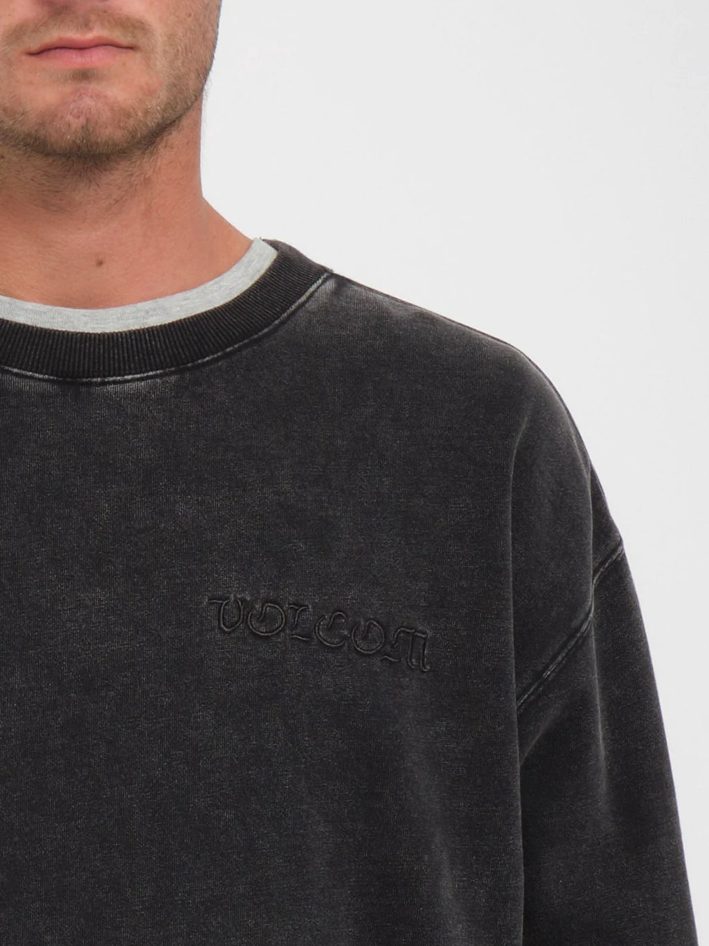 Volcom Acid Wall Crew Sweatshirt - Black