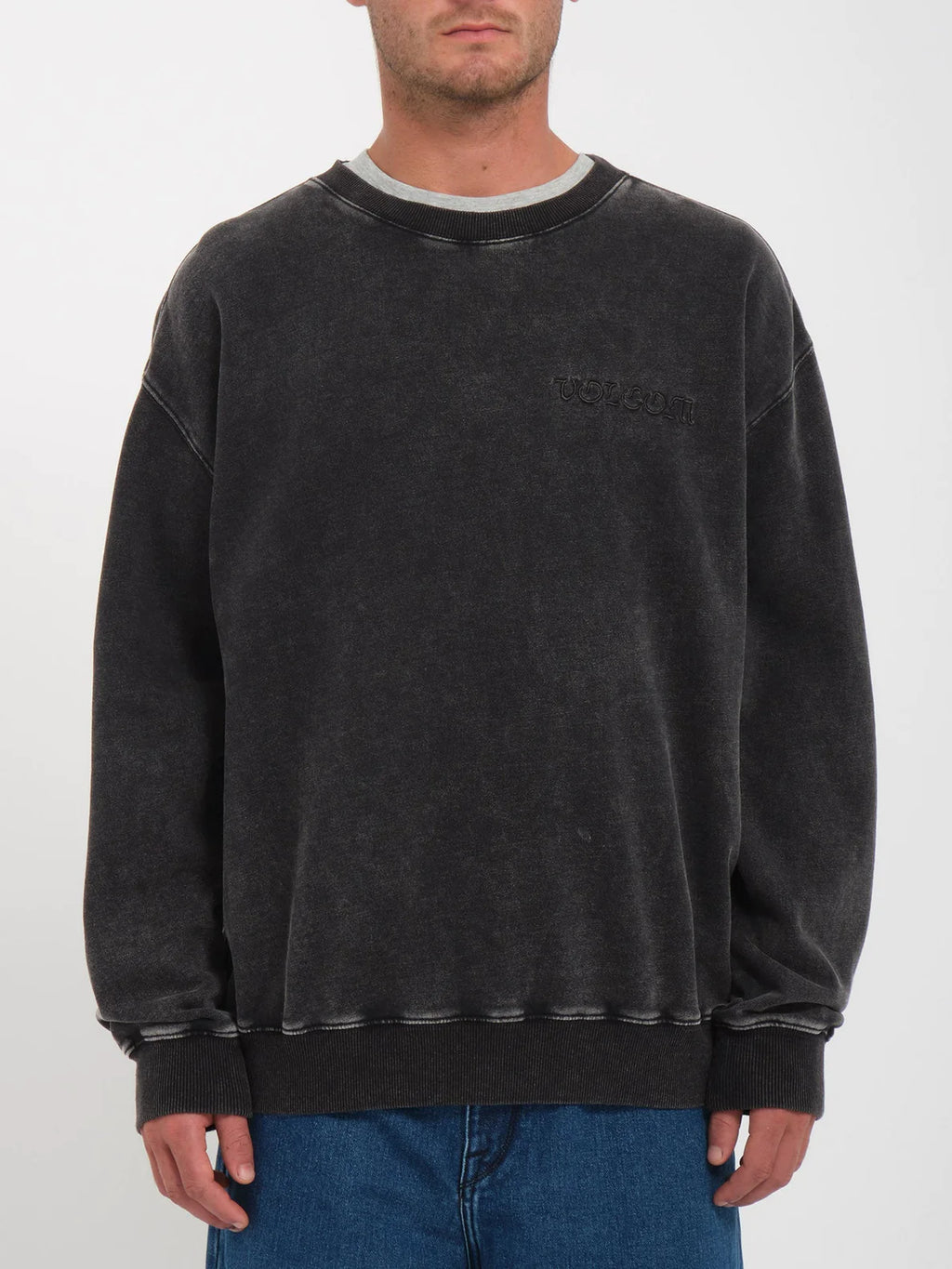 Volcom Acid Wall Crew Sweatshirt - Black