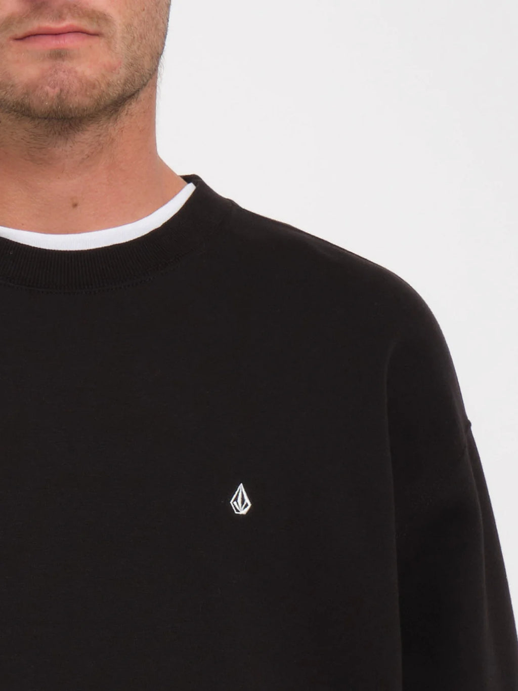 Volcom Single Stone Crew Sweatshirt - Black