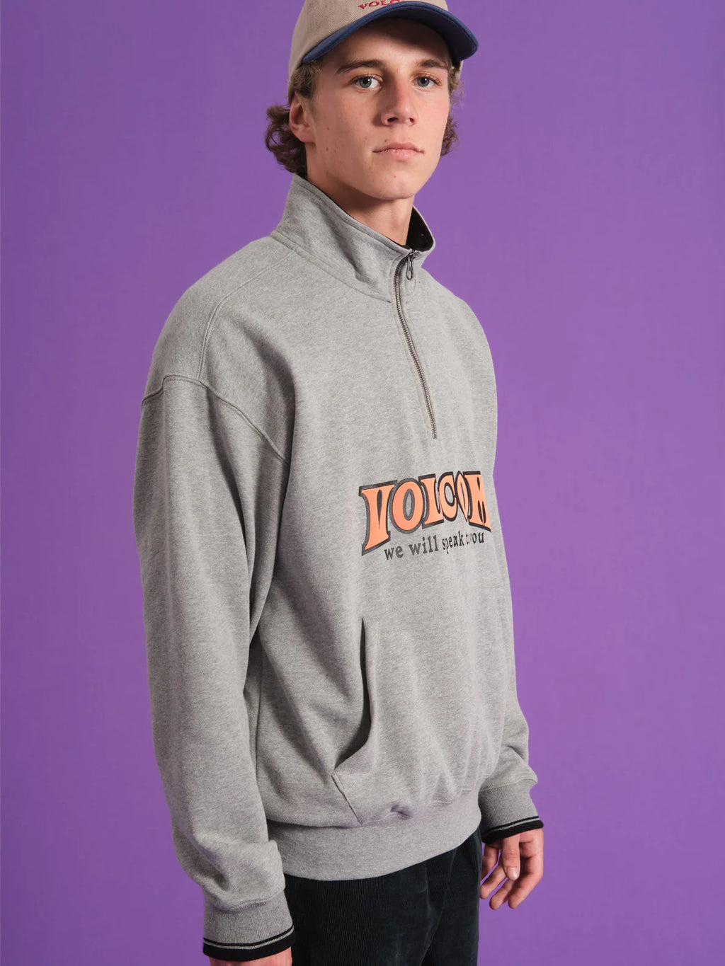 Sudadera Volcom Varsity - Heather Grey