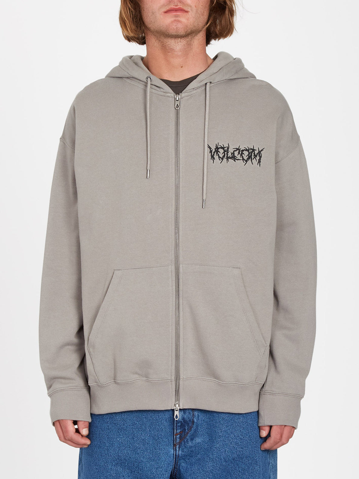 Sweat à capuche zippé Volcom Issanka Dusk Grey
