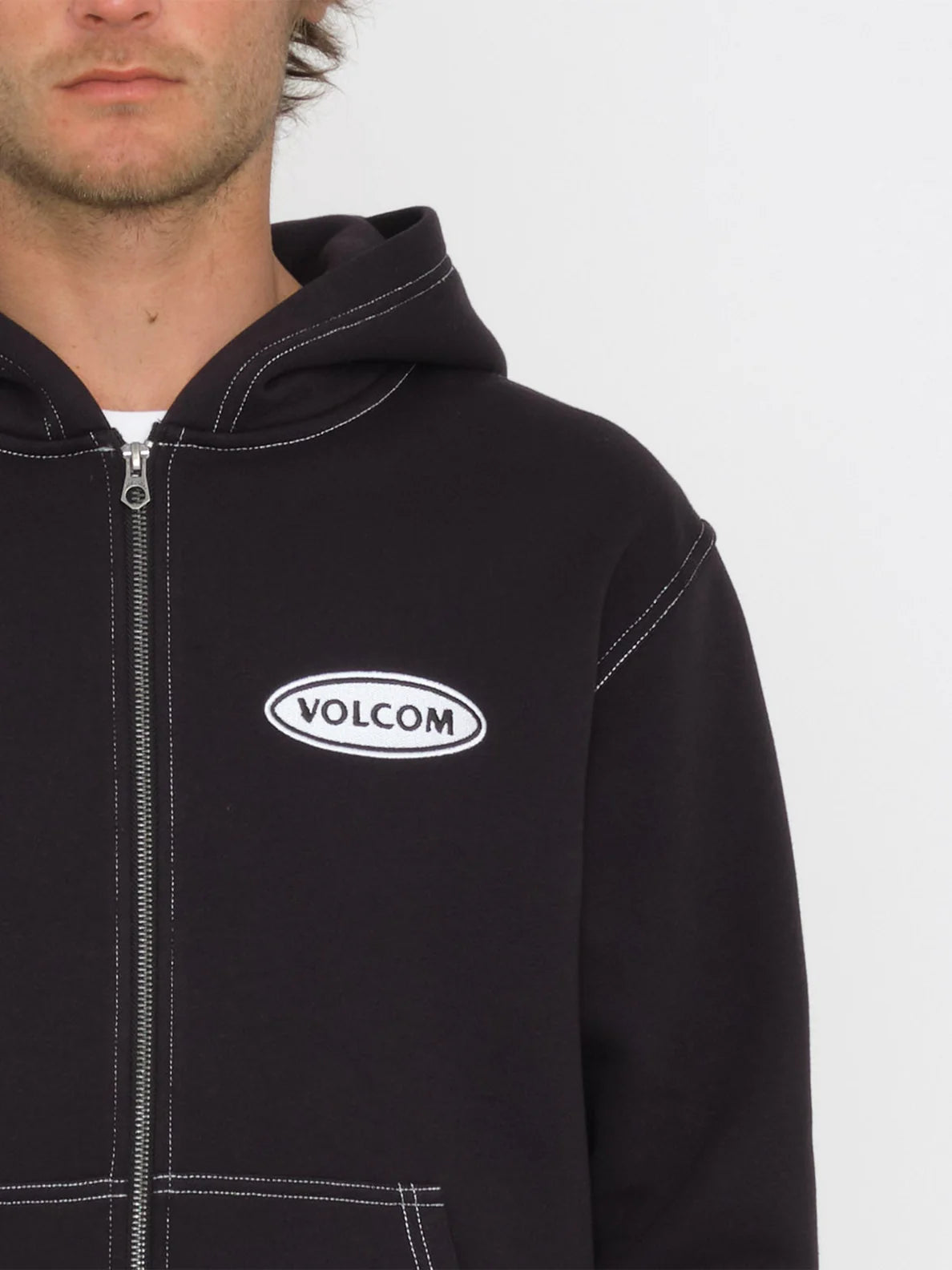 Volcom Workard Zip Sweatshirt - Black