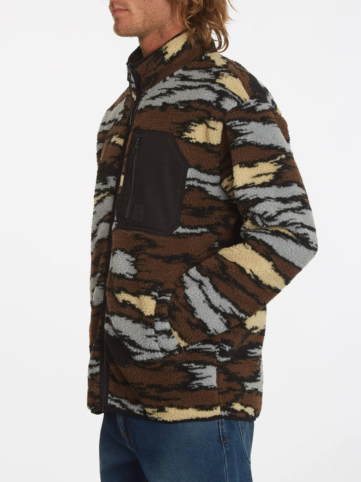 Muzzer Fuzzar Zip Hoodie - Bark Brown