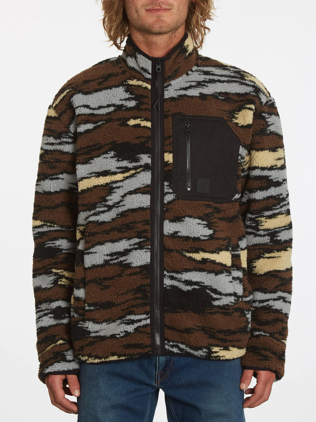 Muzzer Fuzzar Zip Hoodie - Bark Brown