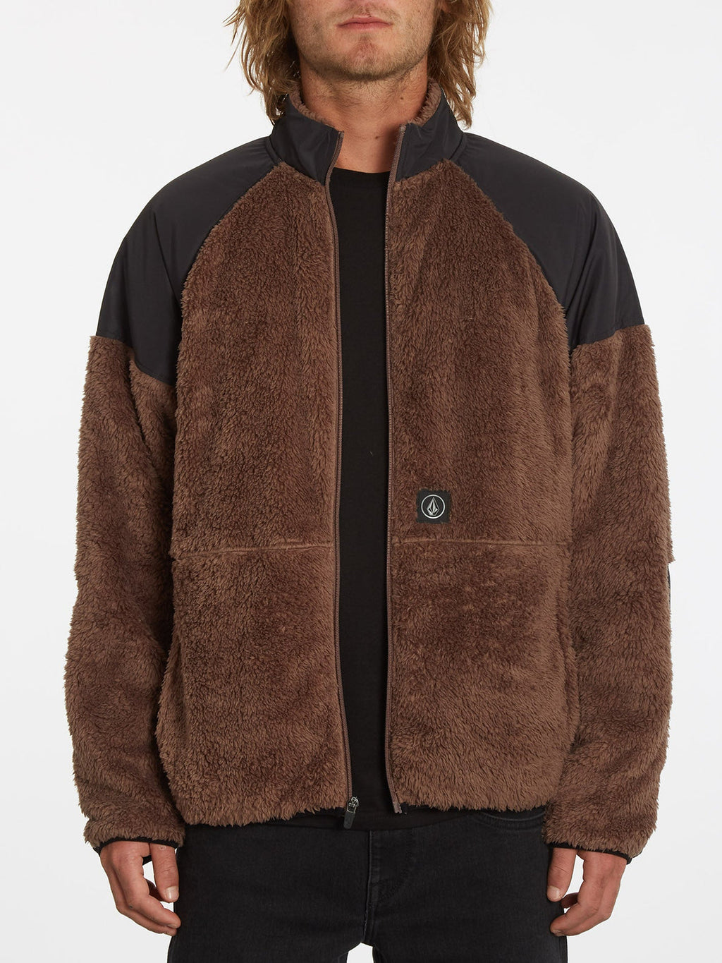 Sudadera con cremallera Volcom Runtime Error - Doeskin