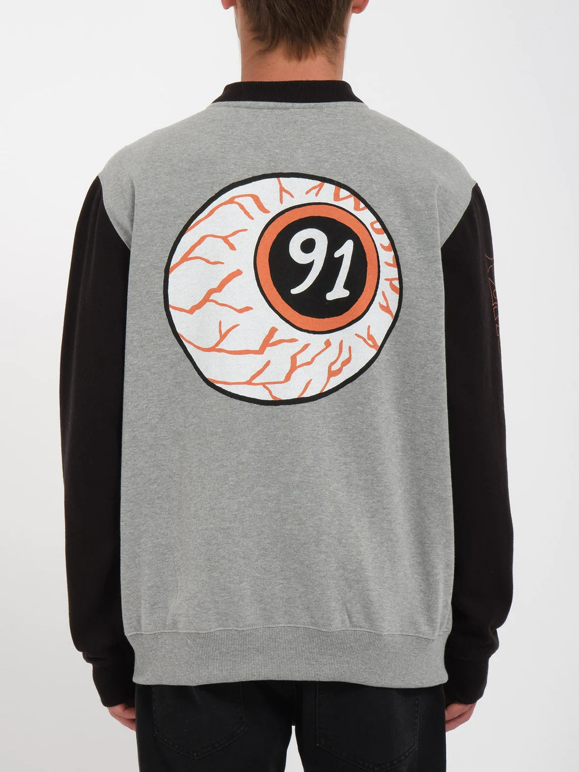 Sweat à capuche zippé Volcom Nando Von Arb - Heather Grey