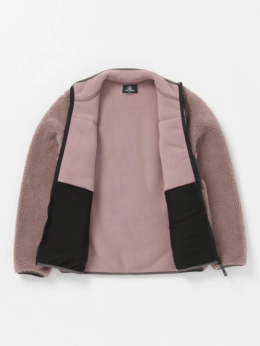 Felpa in shearling con zip intera Volcom Storm Stone