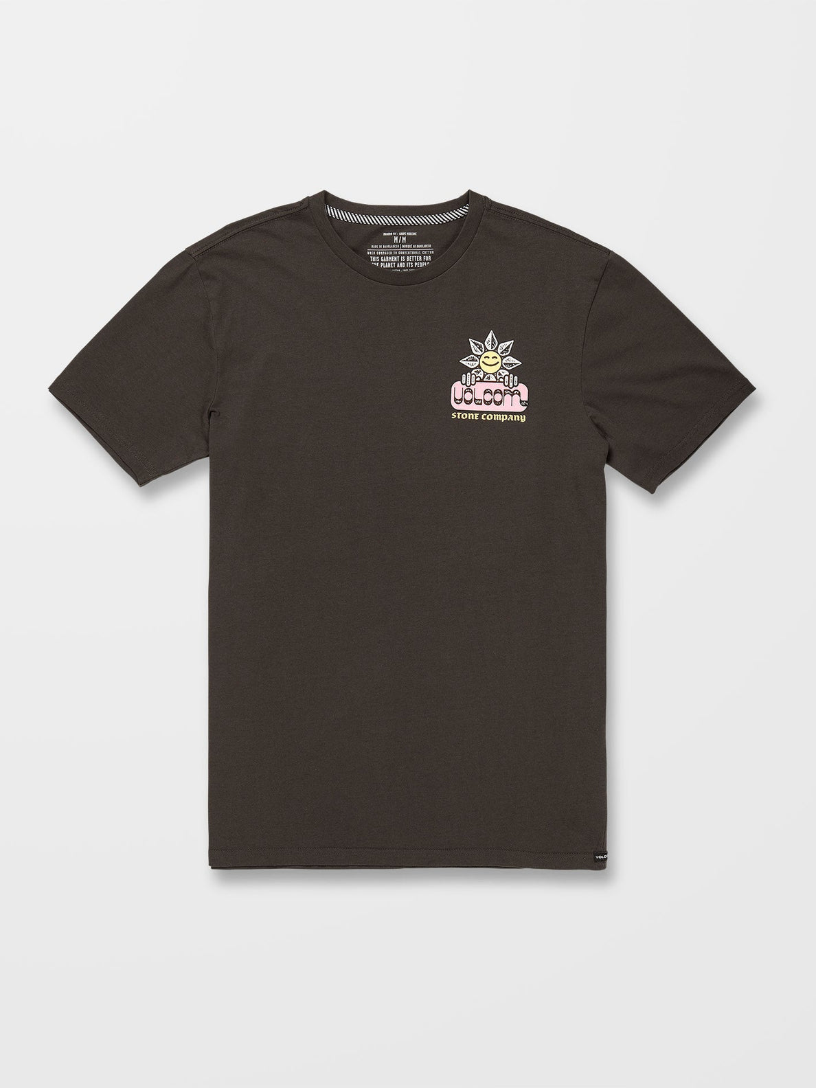 Camiseta Volcom Gardener Rinsed Black