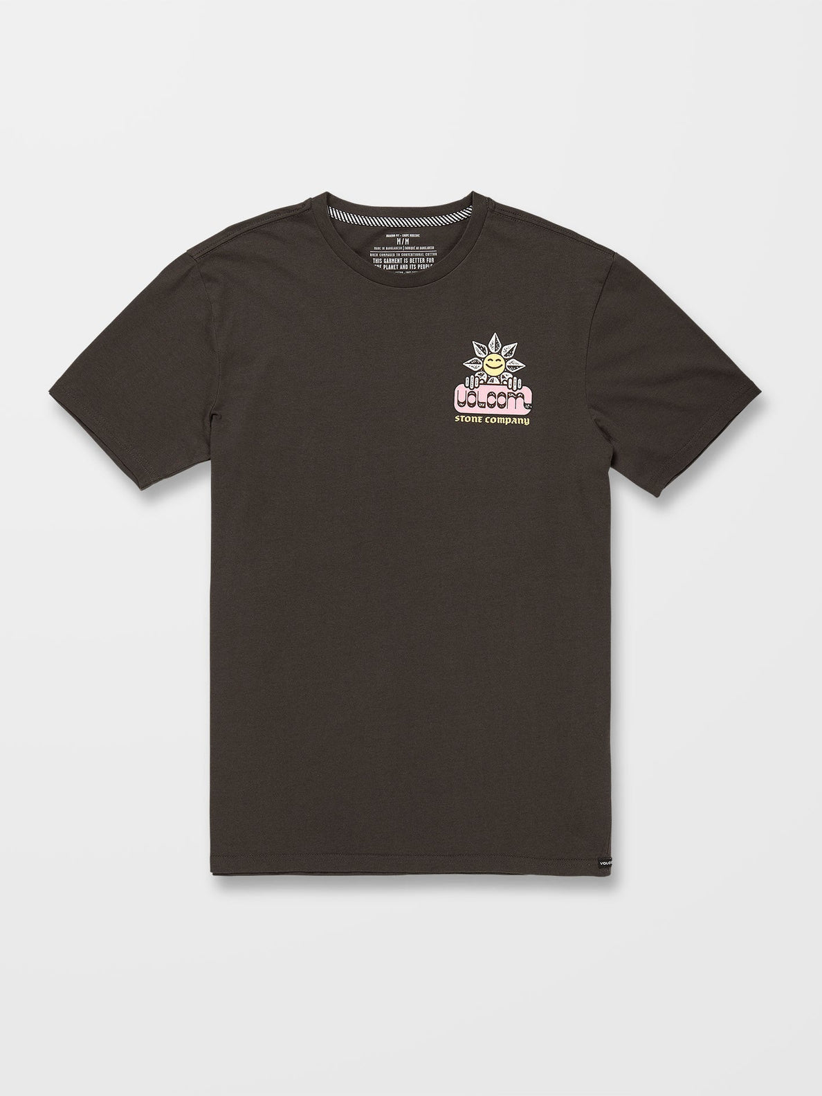Volcom Gardener Rinsed Schwarzes T-Shirt