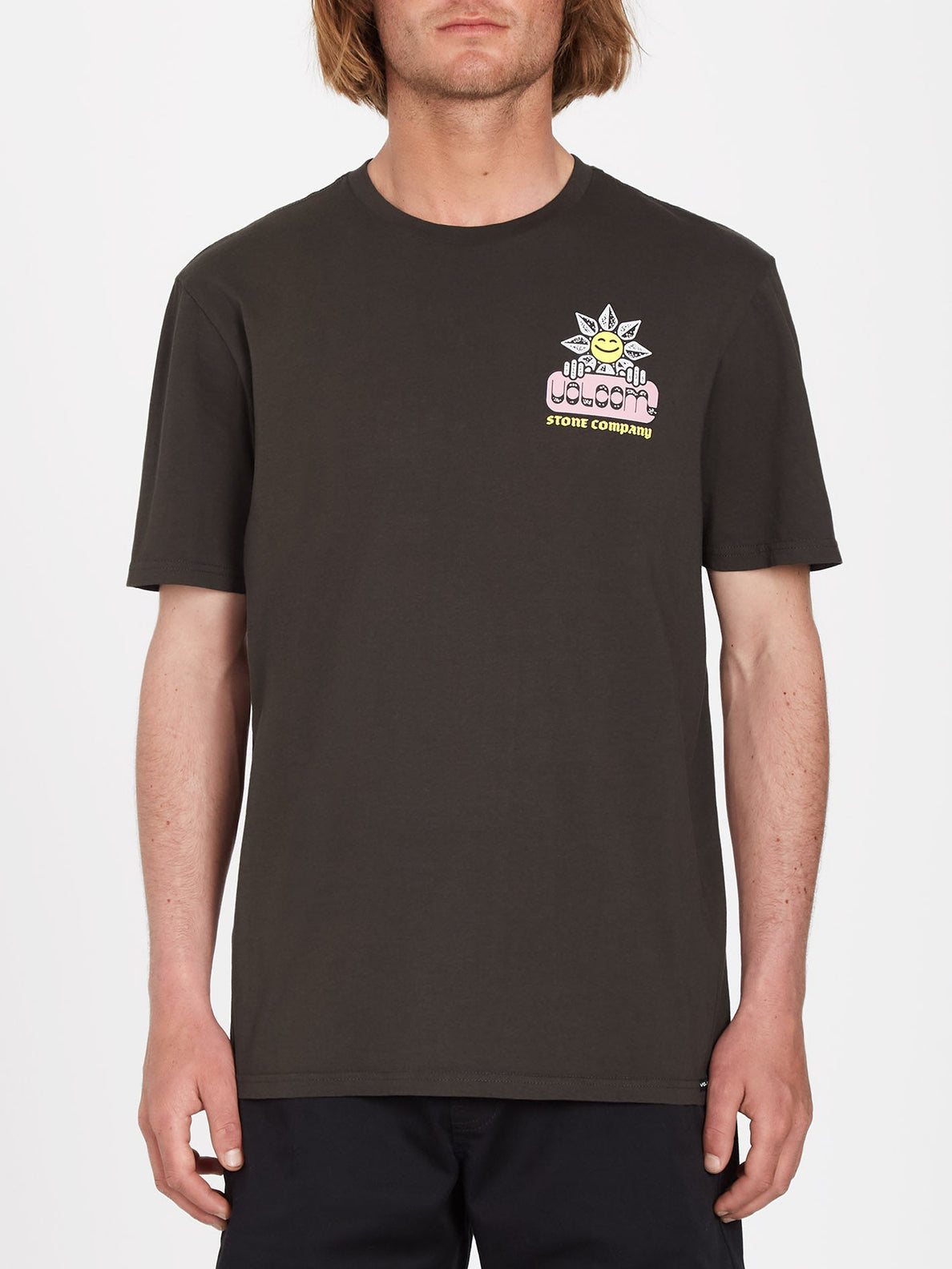 Camiseta Volcom Gardener Rinsed Black | surfdevils.com