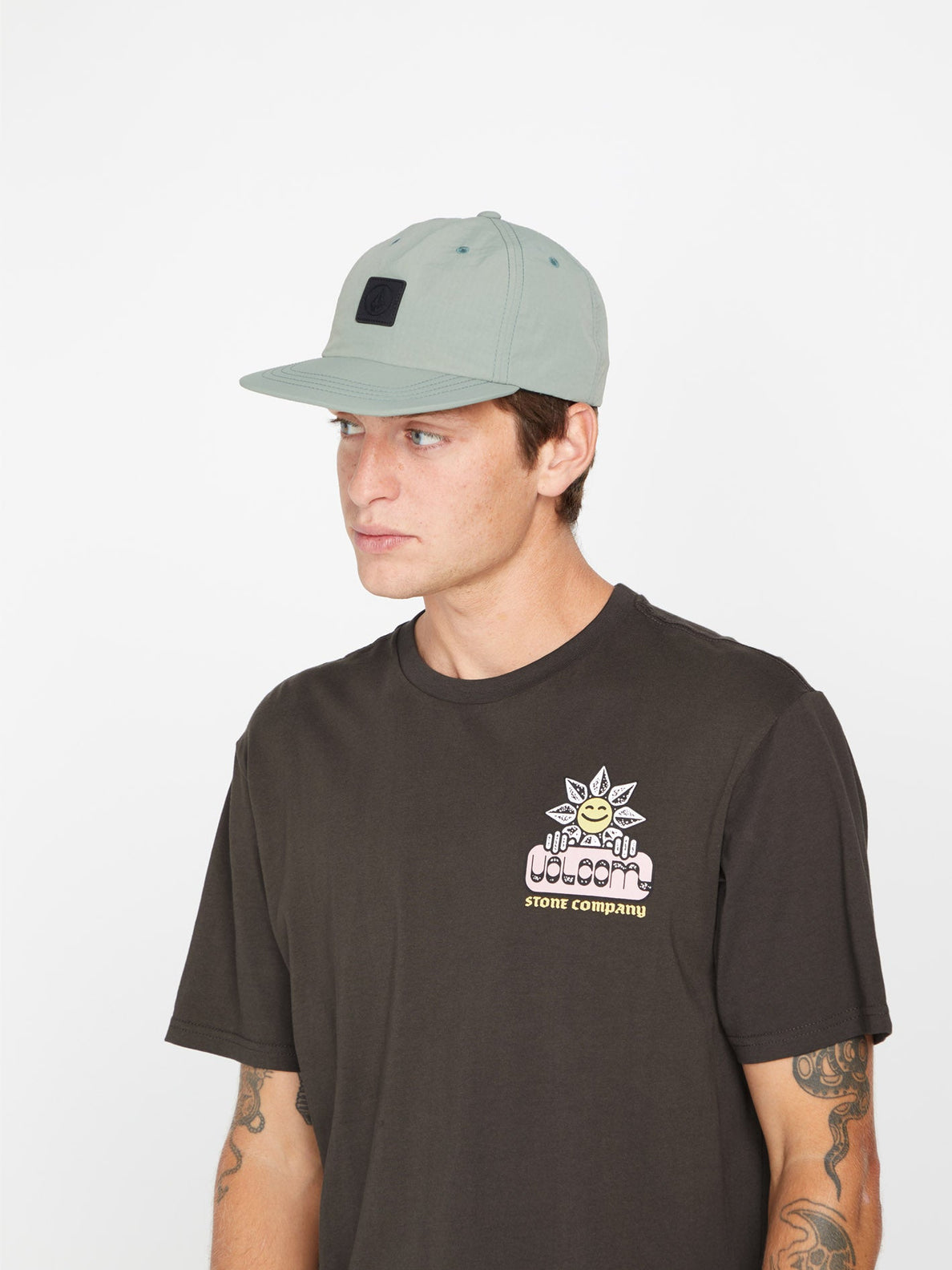 Volcom Gardener Rinsed Schwarzes T-Shirt