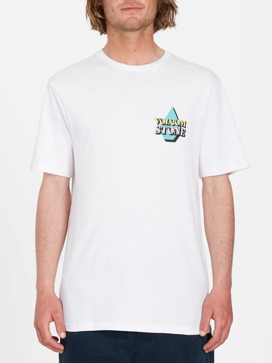 Volcom T-shirt à rayures - Blanc