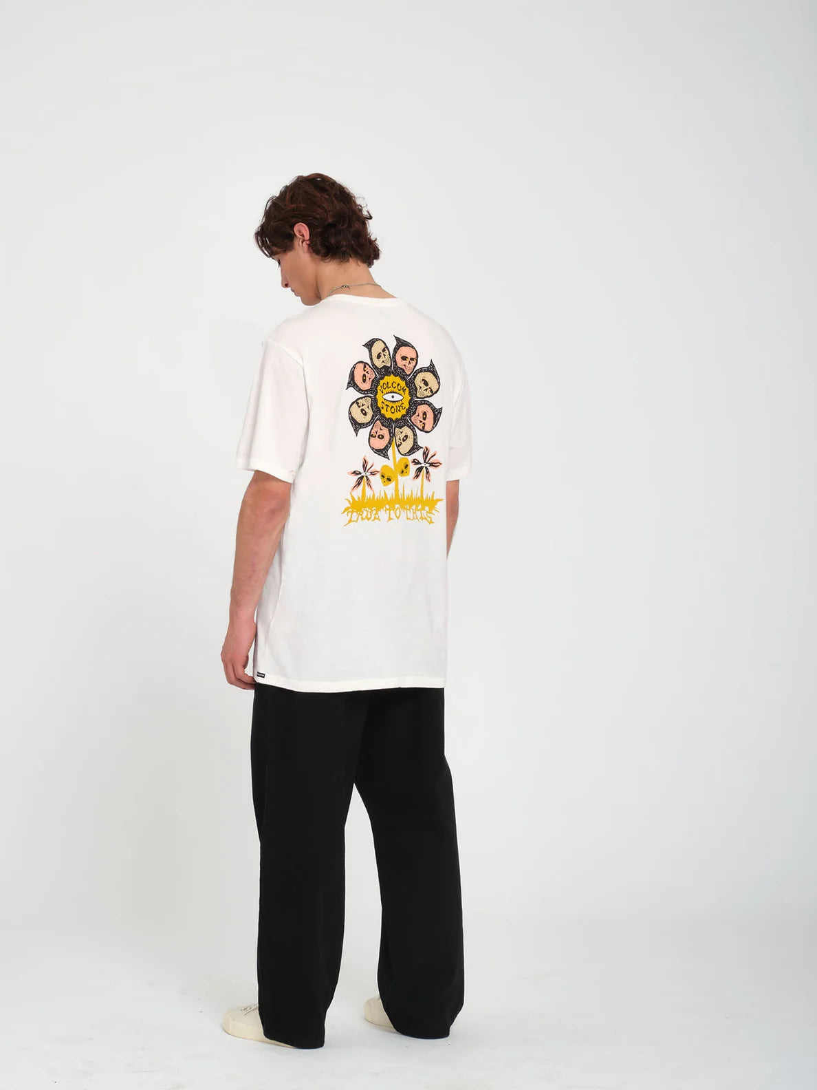 Volcom Flower Budz Short Sleeve T-shirt - Off White | Collection_Zalando | Men's short sleeve t-shirts | Men's T-shirts | Volcom Shop | surfdevils.com