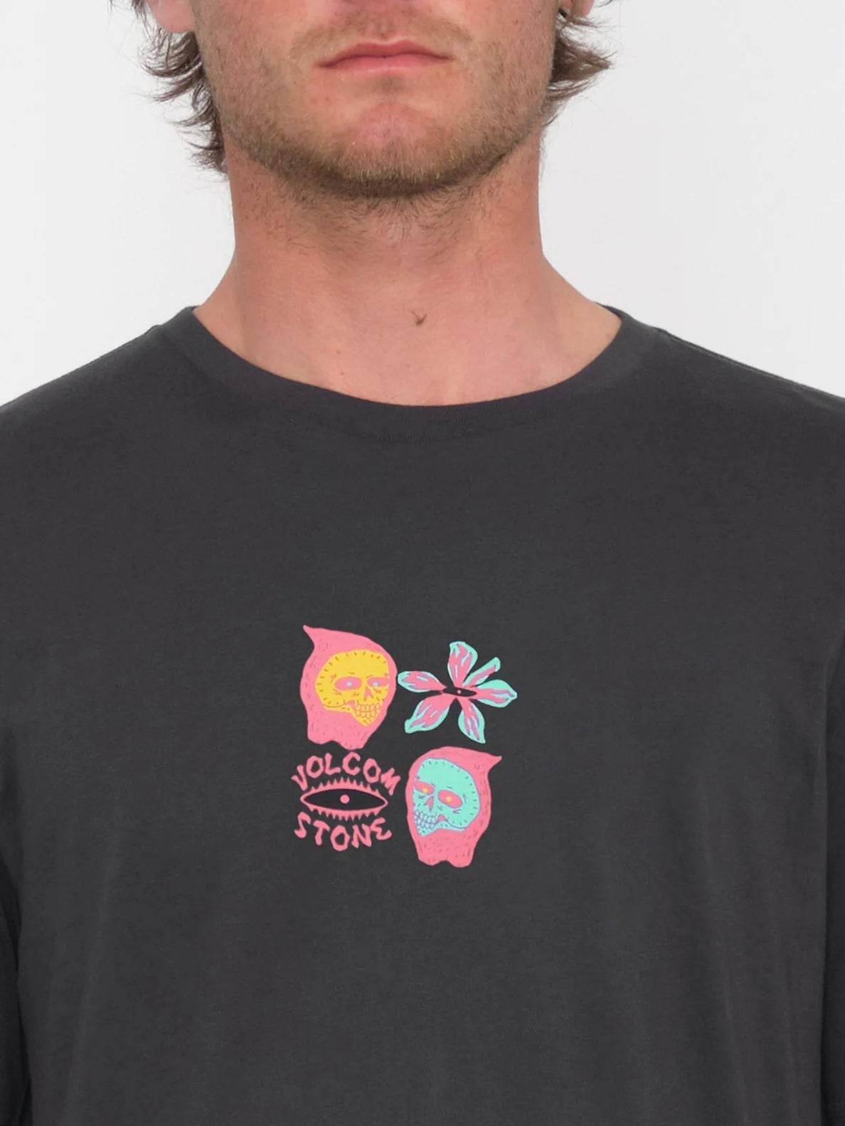 Volcom Flower Budz T-Shirt - Stealth | Collection_Zalando | Men's short sleeve t-shirts | Men's T-shirts | Volcom Shop | surfdevils.com