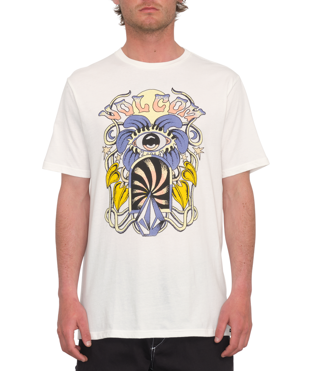 Maglietta a manica corta Volcom Eye See Yew - Bianco Sporco