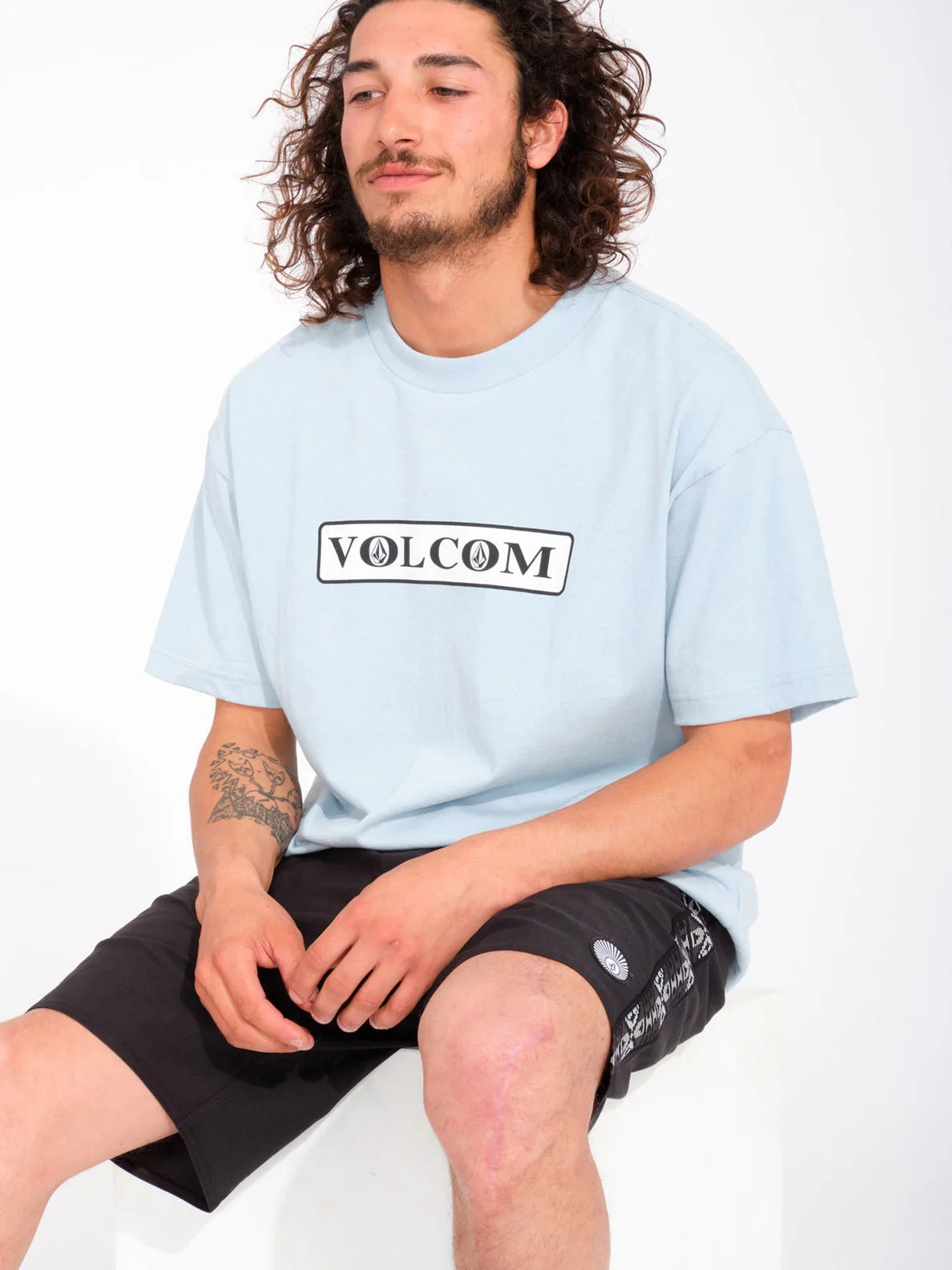 T-shirt Volcom V Ent Stone X2 - Blu celeste | Collezione_Zalando | Magliette da uomo | Negozio Volcom | Nuovi prodotti | Prodotti più recenti | Prodotti più venduti | T-shirt da uomo a manica corta | surfdevils.com