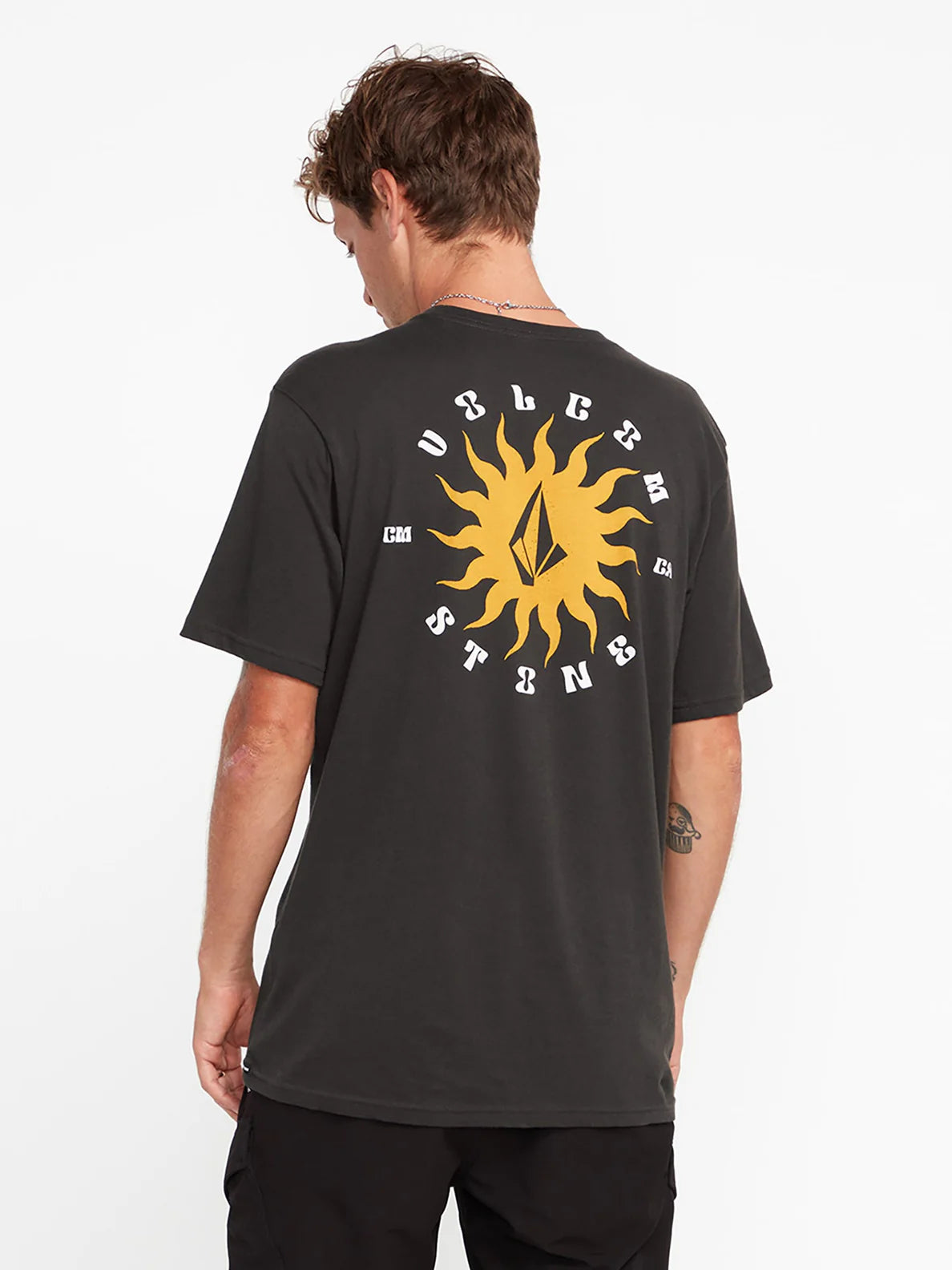 Camiseta Volcom Farm To Yarn Rayz - Vintage Black