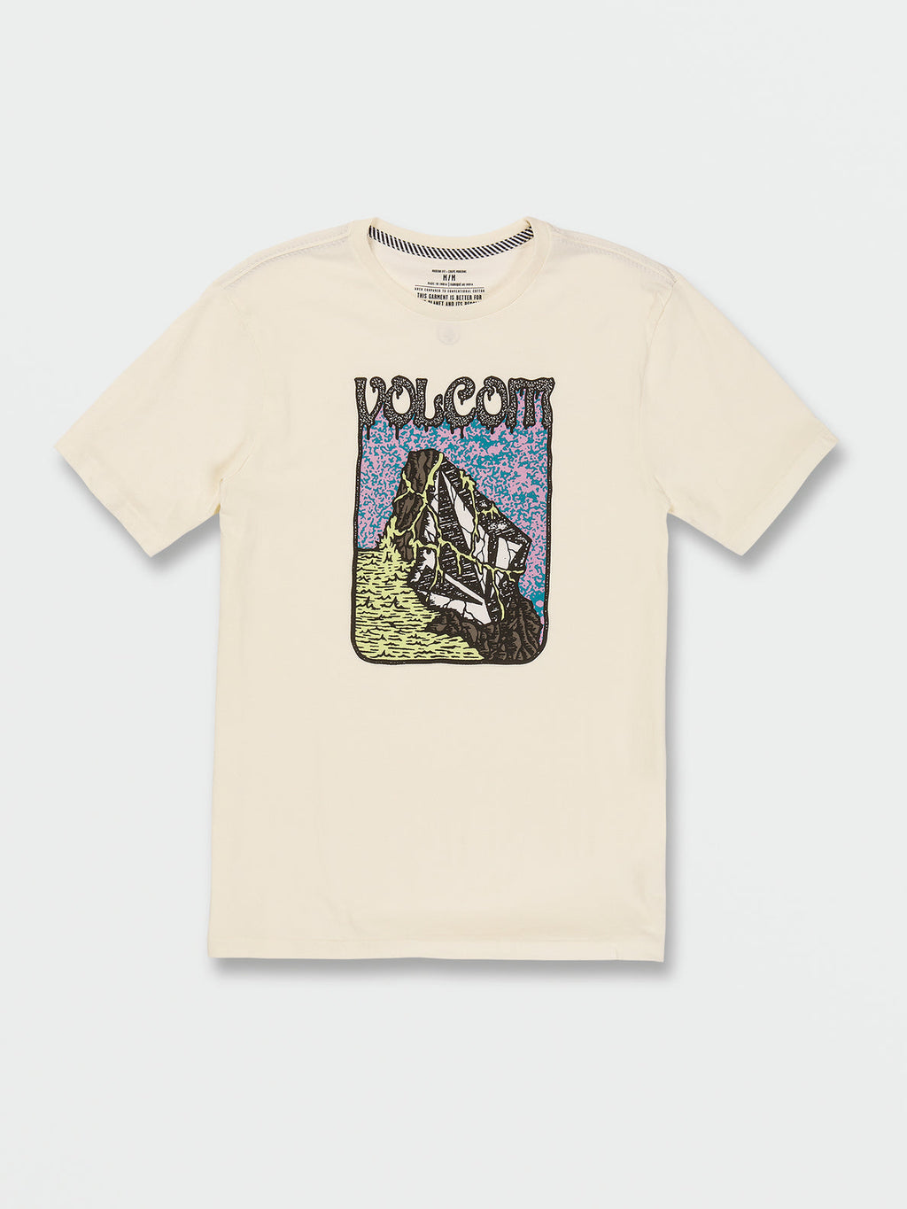T-shirt Volcom Farm to Yard Submerged - Bianco sporco