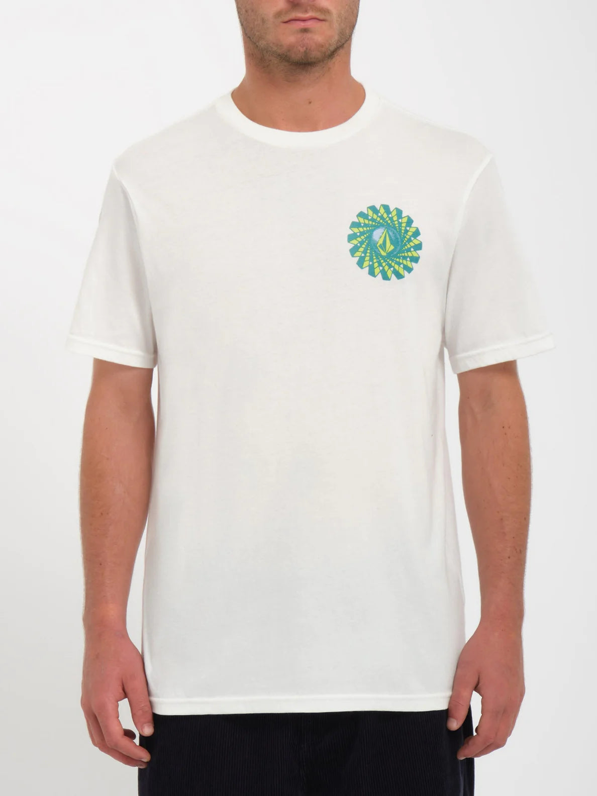T-shirt Volcom Molchat Farm to Yarn - Bianco sporco