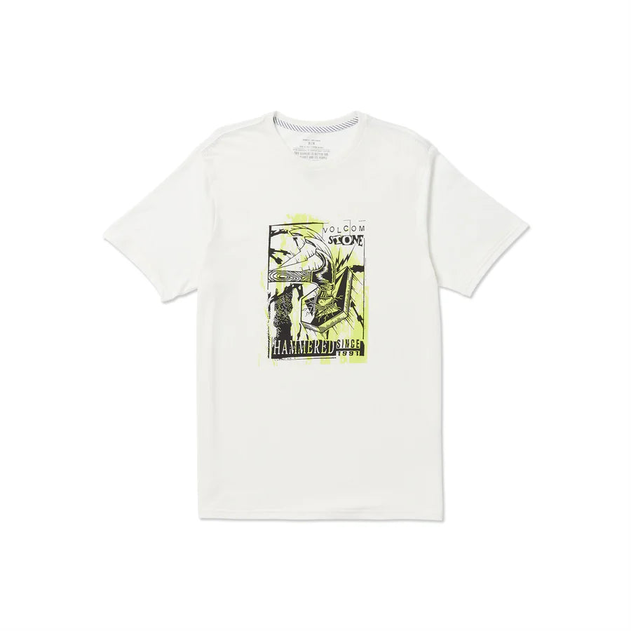 Volcom Hammered T-shirt - Off White | Collection_Zalando | Men's short sleeve t-shirts | Men's T-shirts | Volcom Shop | surfdevils.com