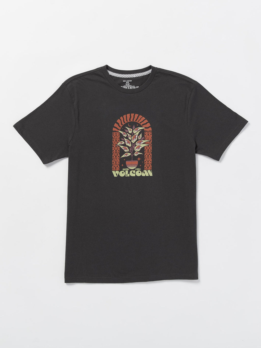 Volcom Delights Farm To Yarn Earth Tripper T-shirt - Stealth