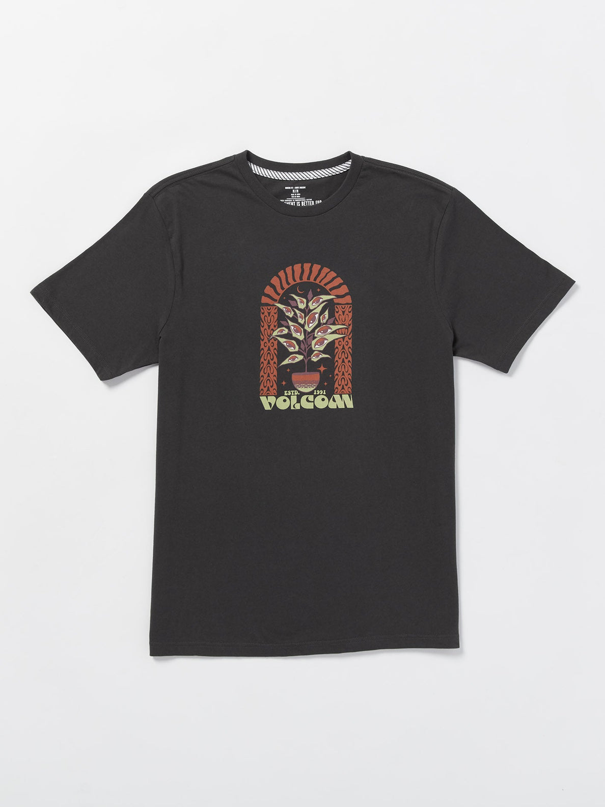 Volcom Delights Farm To Yarn Earth Tripper T-shirt - Stealth